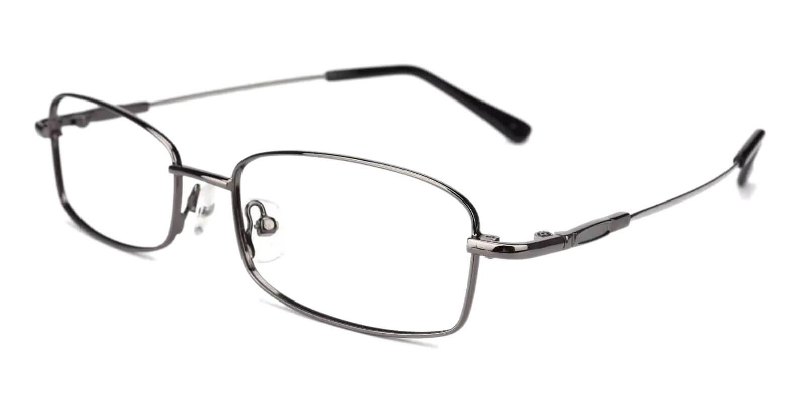 Healdton Gun Metal Eyeglasses , NosePads Frames from ABBE Glasses
