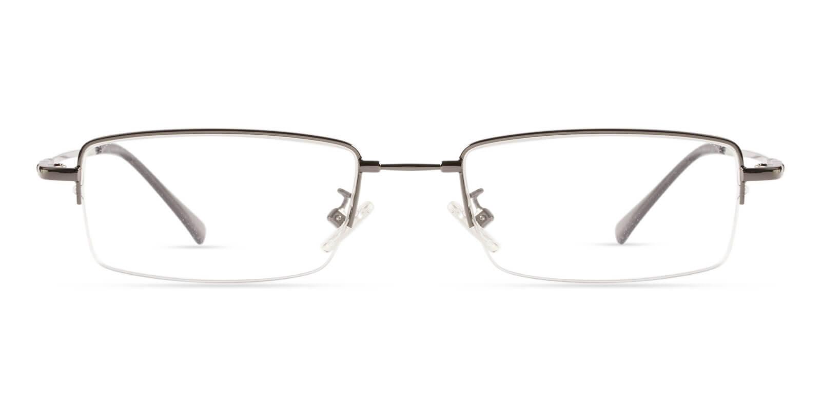 Ezra Gun Metal Eyeglasses , NosePads Frames from ABBE Glasses