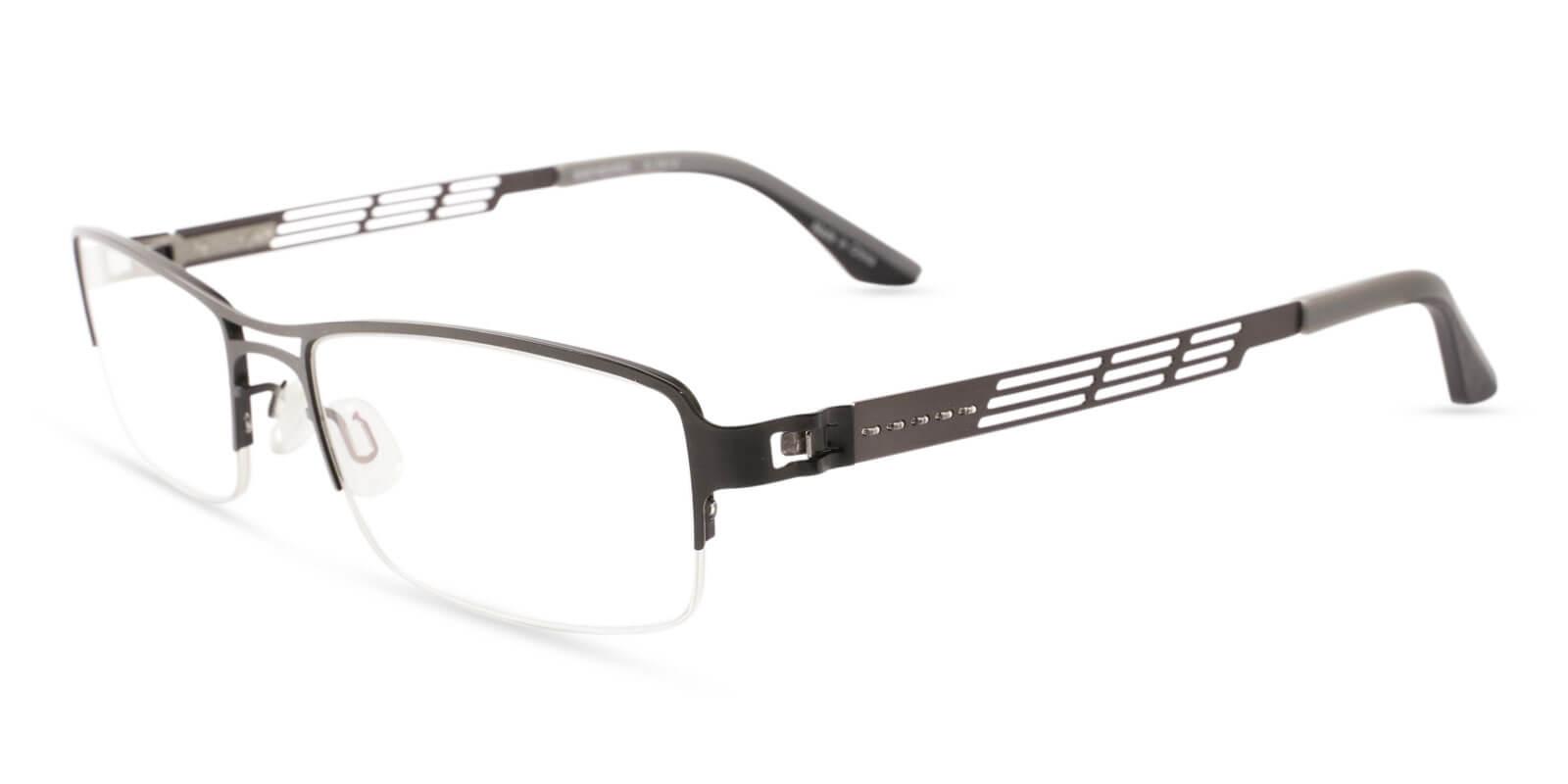 Caleb Gray Metal Eyeglasses , NosePads Frames from ABBE Glasses