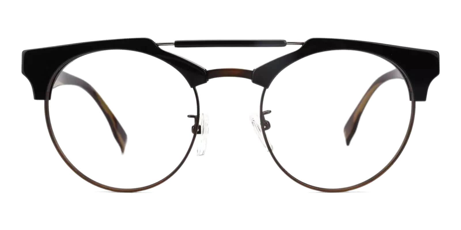 Orbisonia Brown Combination Eyeglasses , NosePads Frames from ABBE Glasses
