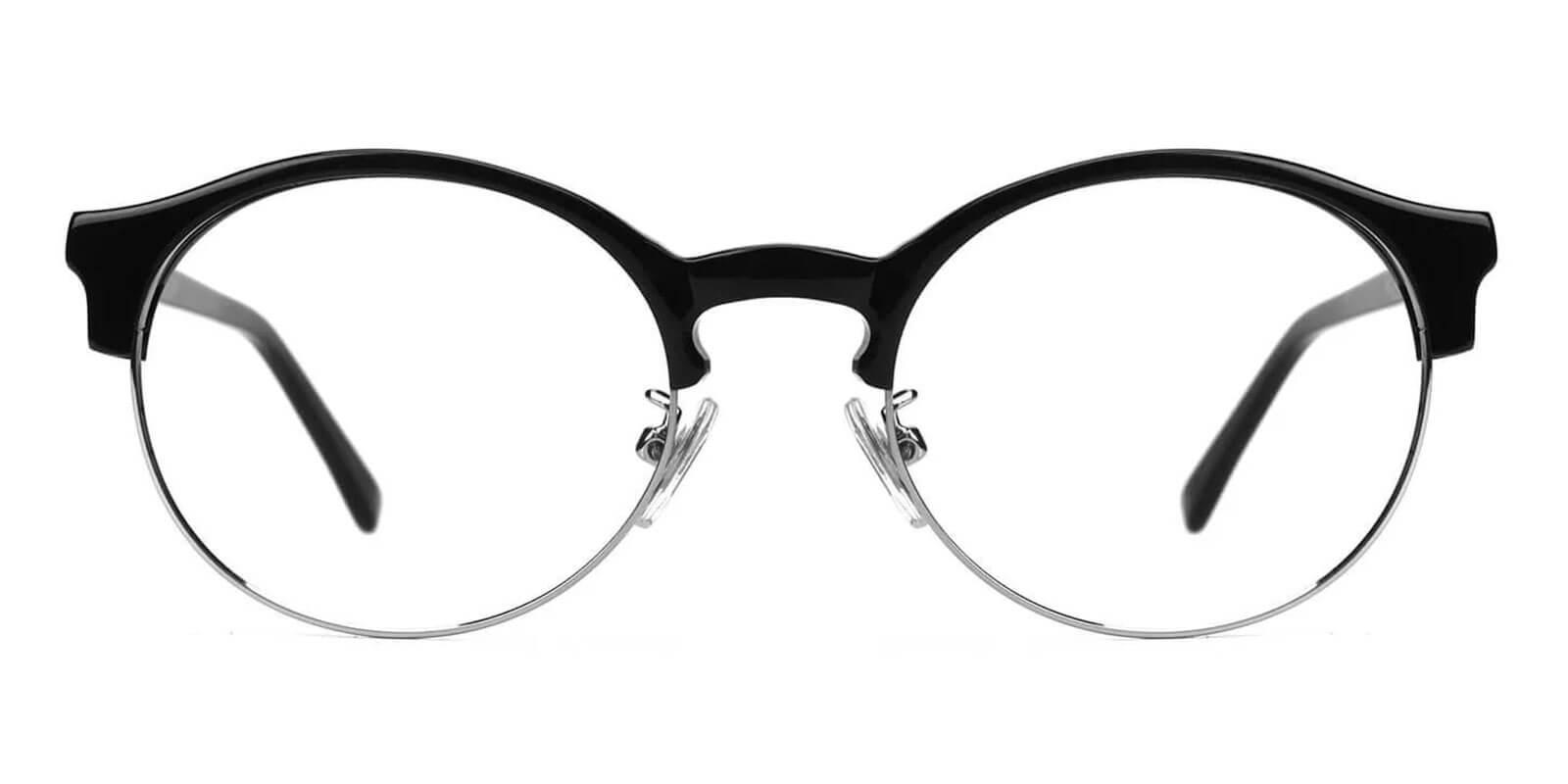 Zenoria Black Combination Eyeglasses , NosePads Frames from ABBE Glasses