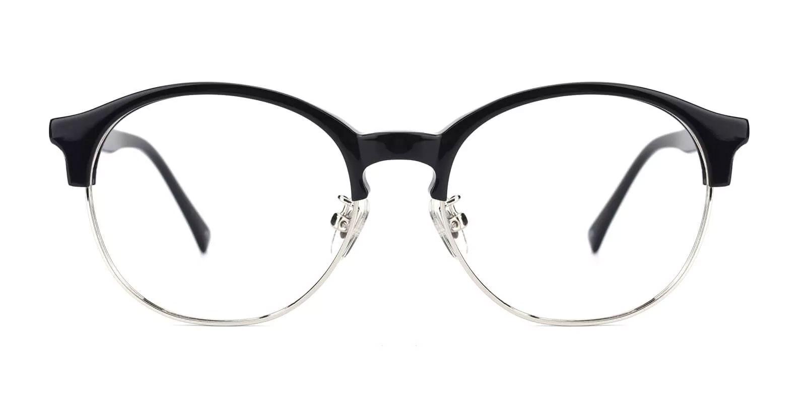 Pelsor Black Combination Eyeglasses , NosePads Frames from ABBE Glasses
