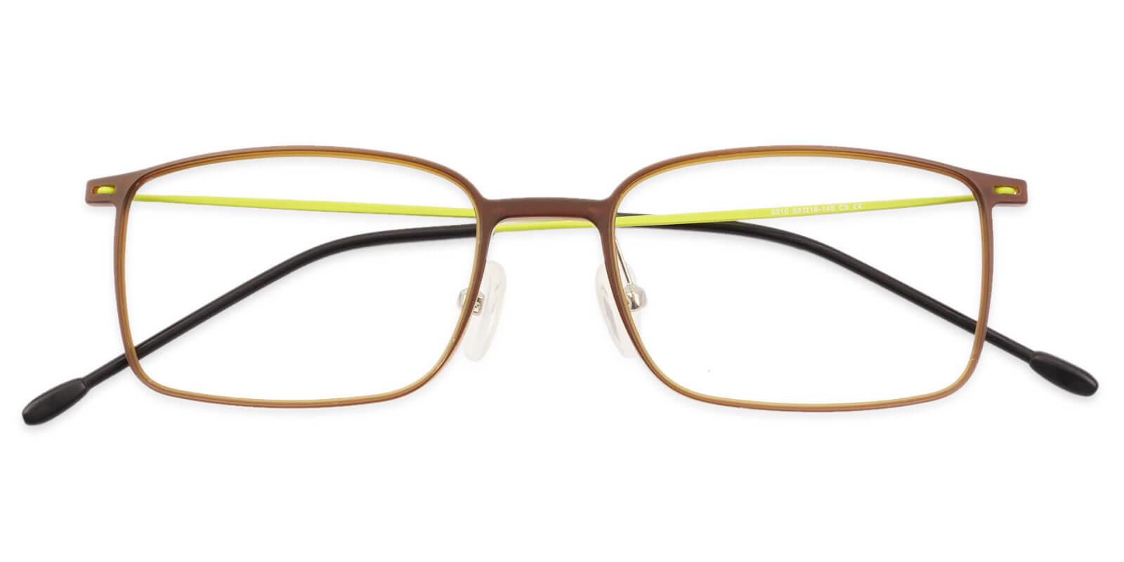 Philadelphia Brown Combination Eyeglasses , Lightweight , NosePads Frames from ABBE Glasses