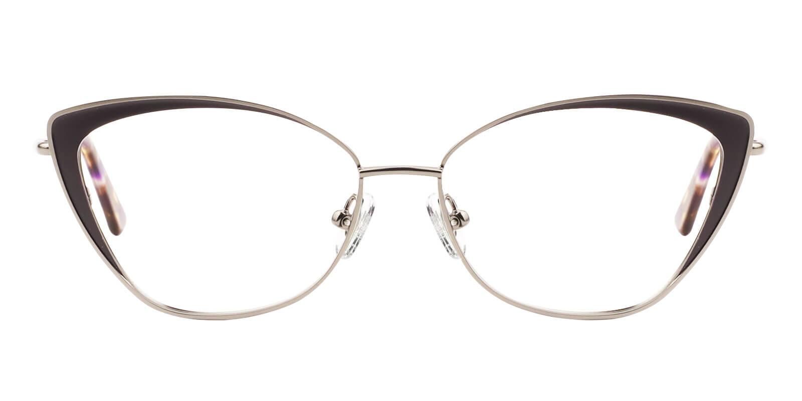 Paisley Gun Metal Eyeglasses , NosePads , SpringHinges Frames from ABBE Glasses