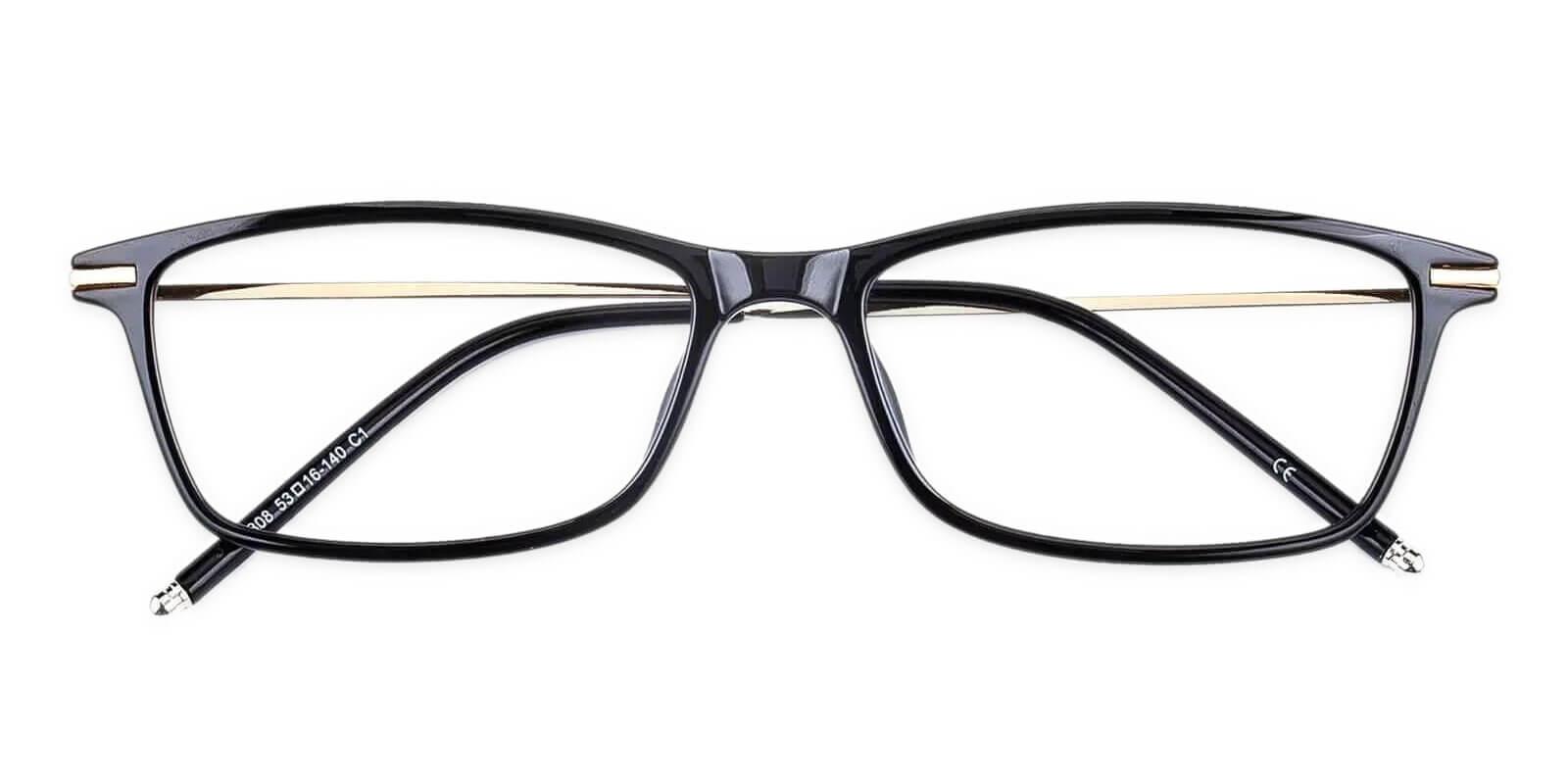 Radcliffe Black TR Eyeglasses , Lightweight , UniversalBridgeFit Frames from ABBE Glasses