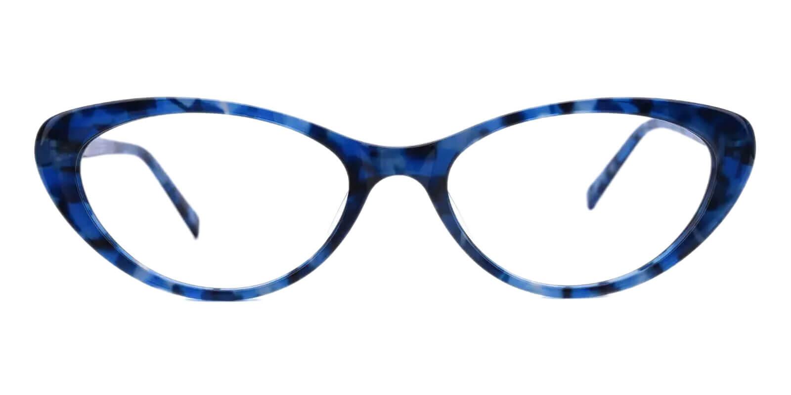 Elena Blue Acetate Eyeglasses , UniversalBridgeFit Frames from ABBE Glasses