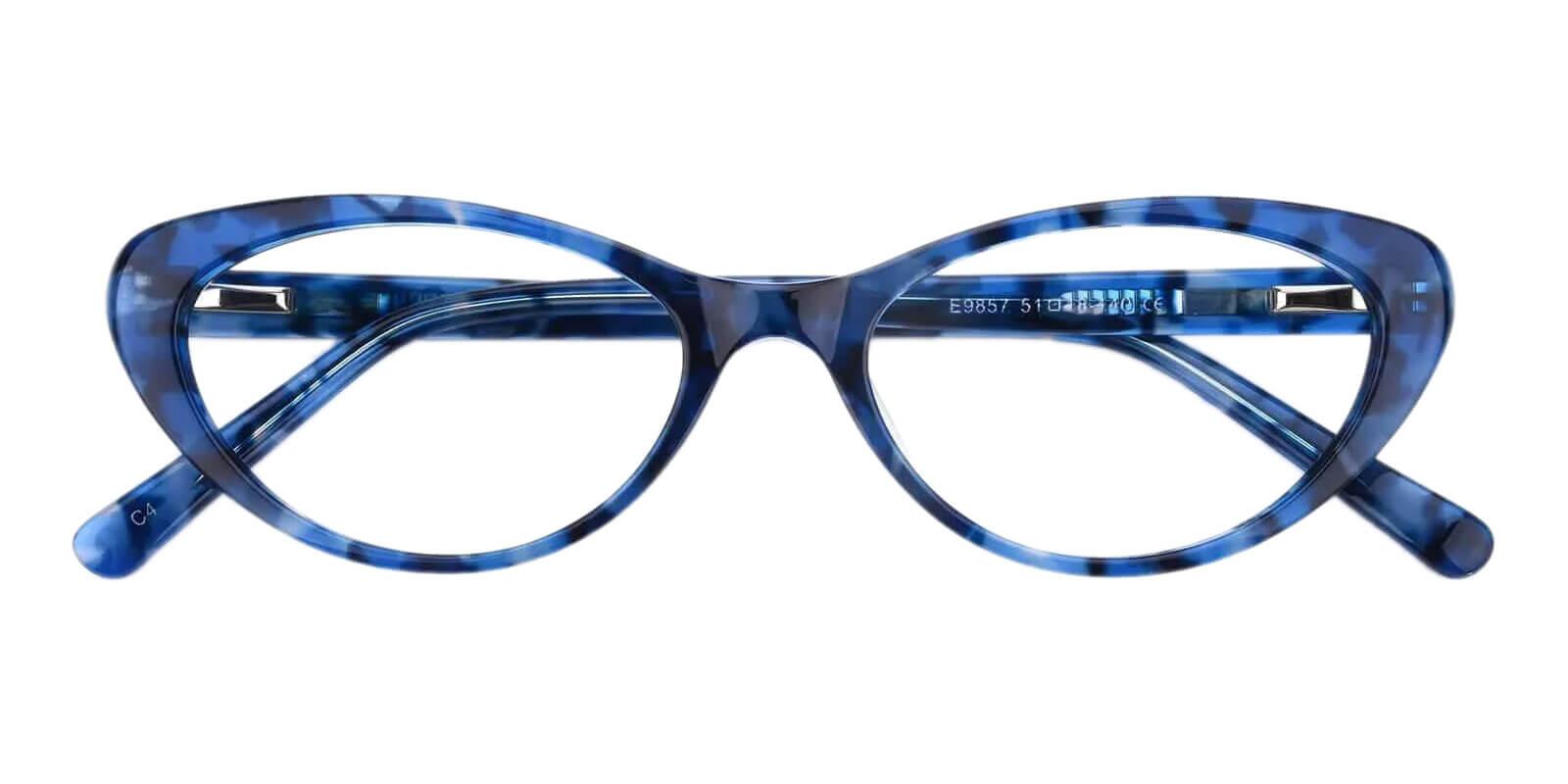 Elena Blue Acetate Eyeglasses , UniversalBridgeFit Frames from ABBE Glasses