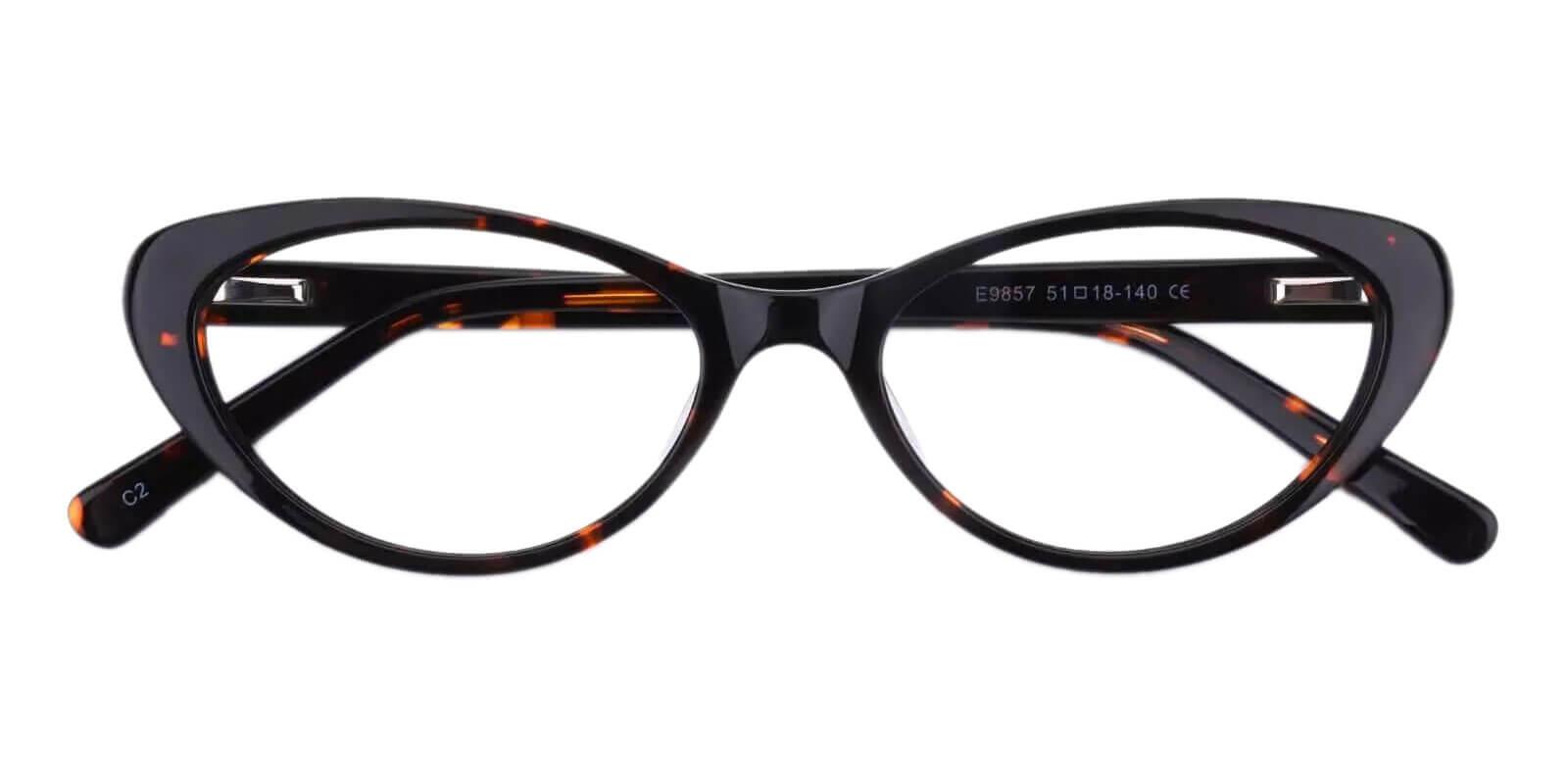 Elena Leopard Acetate Eyeglasses , UniversalBridgeFit Frames from ABBE Glasses