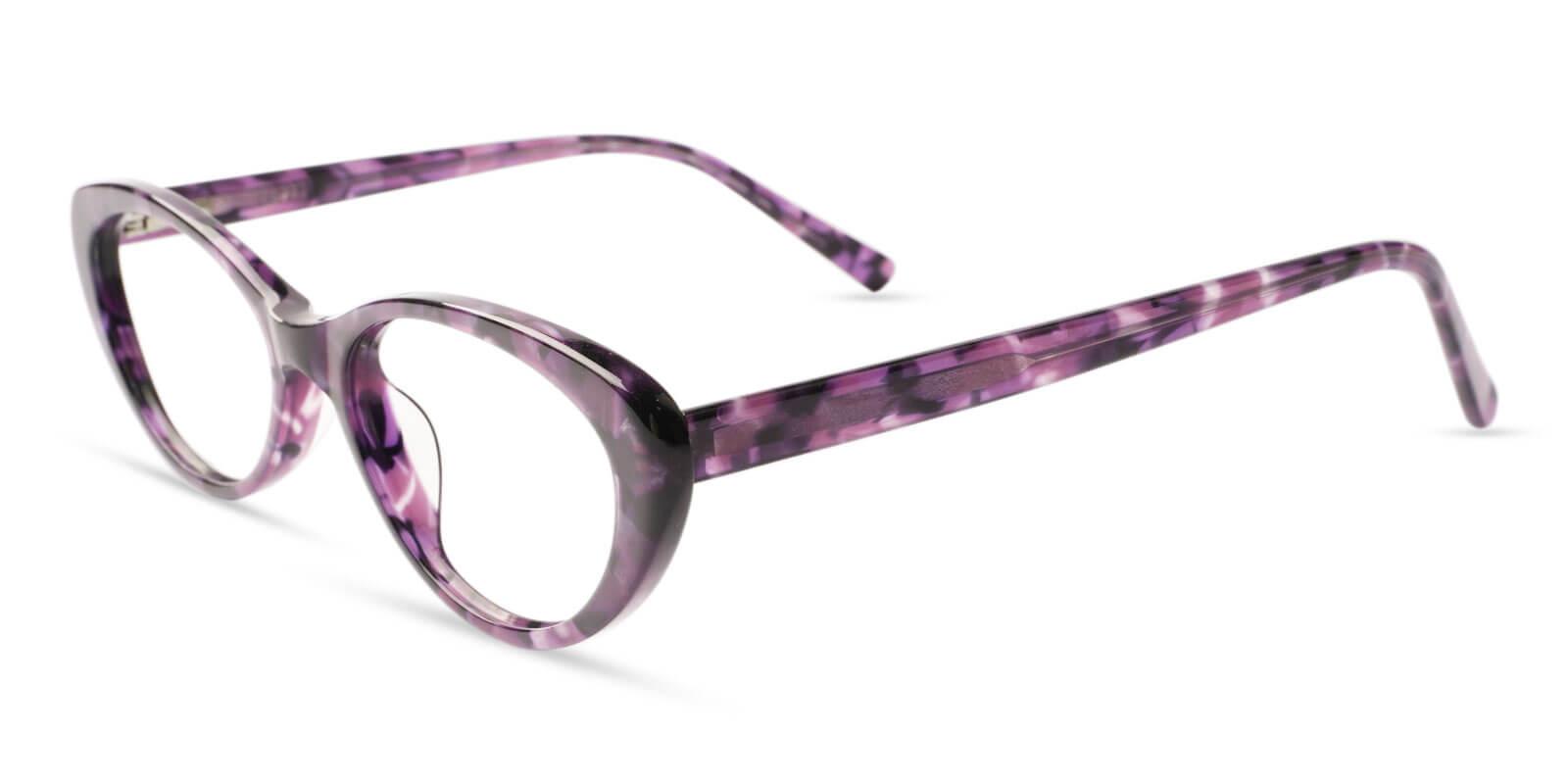 Elena Purple Acetate Eyeglasses , UniversalBridgeFit Frames from ABBE Glasses