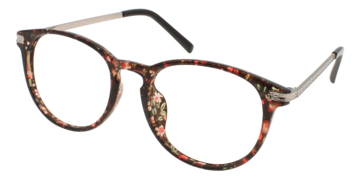 Callie Pattern Combination Eyeglasses , UniversalBridgeFit Frames from ABBE Glasses