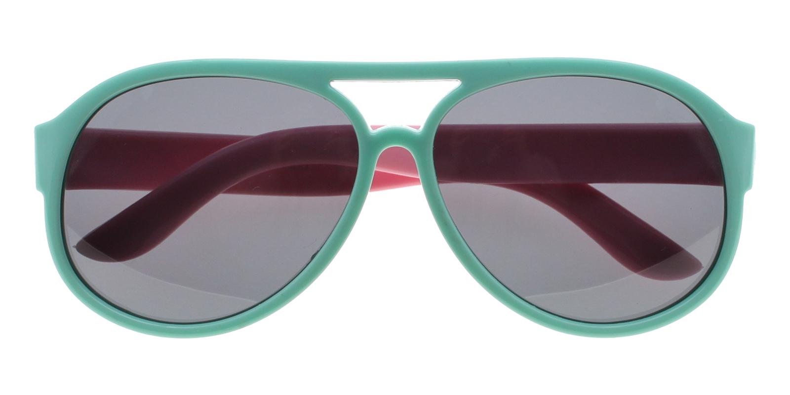  Green Plastic Sunglasses , UniversalBridgeFit Frames from ABBE Glasses