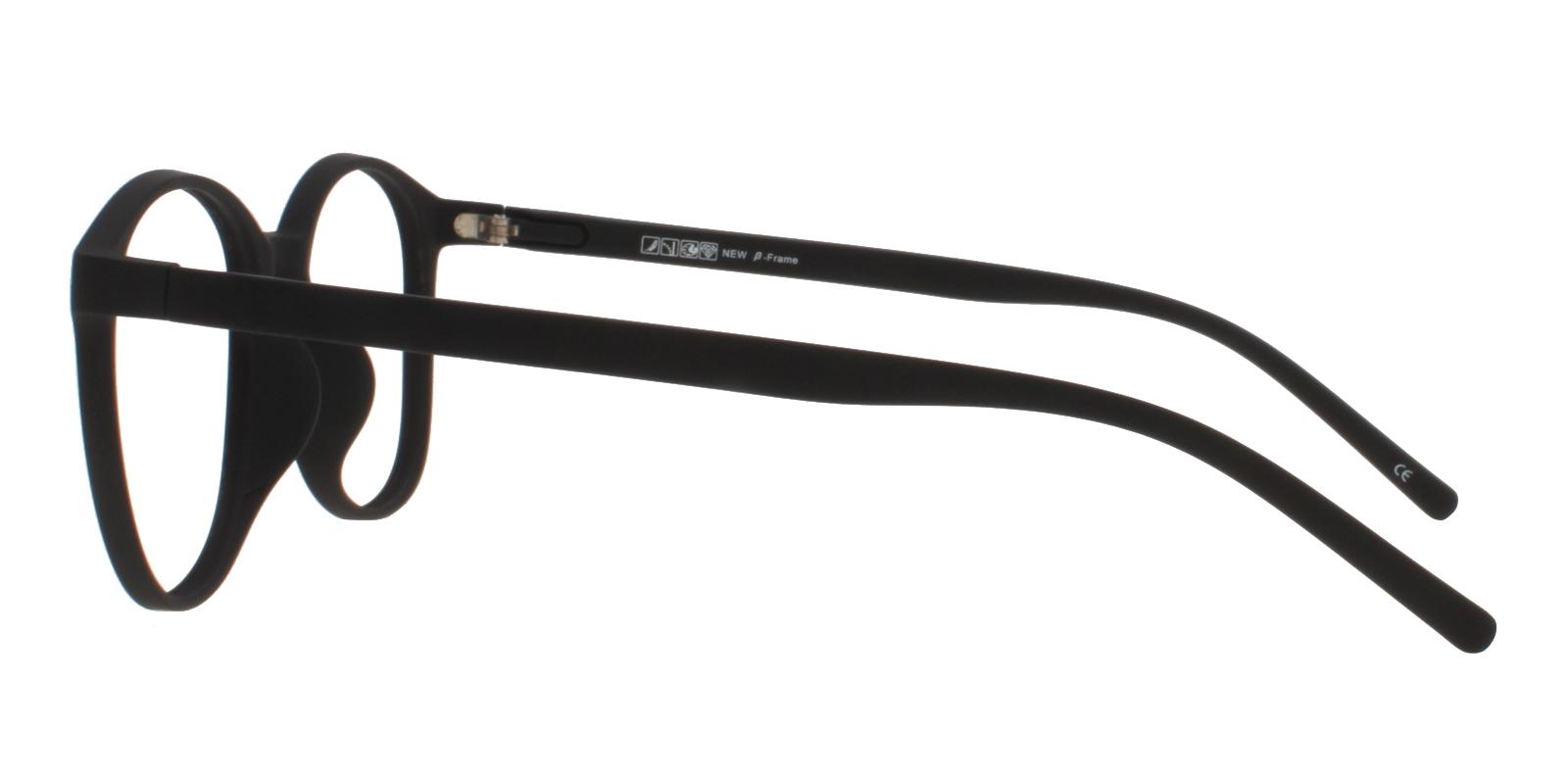 Dominica Black TR Eyeglasses , Lightweight , UniversalBridgeFit Frames from ABBE Glasses