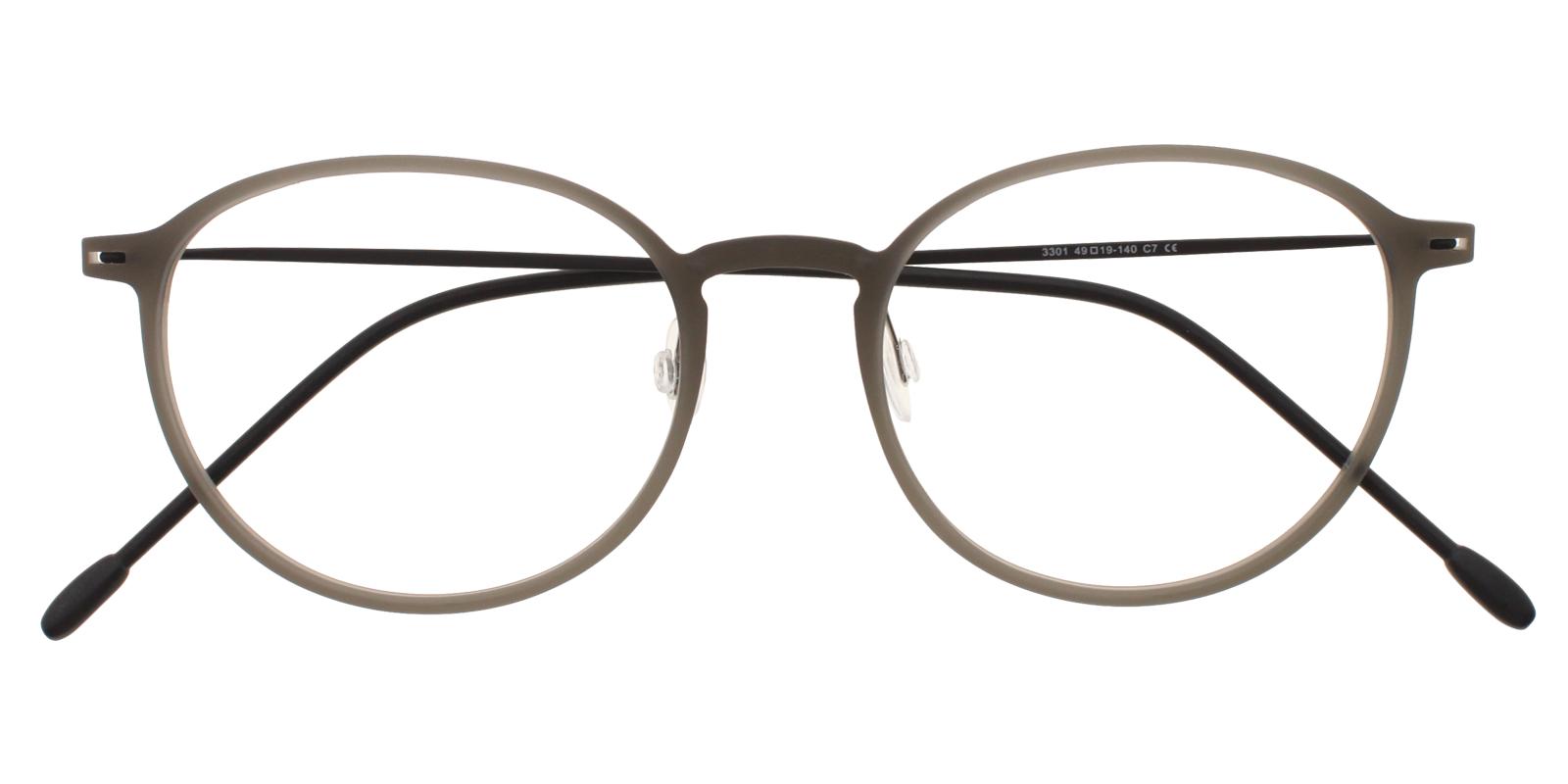 Gambia Gray Combination Eyeglasses , Lightweight , NosePads Frames from ABBE Glasses