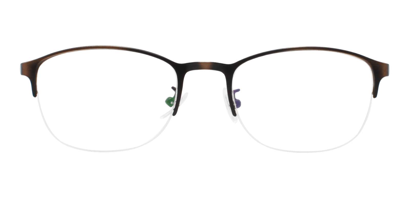 Bailey Rectangle Brown Frames Glasses ABBE Glasses