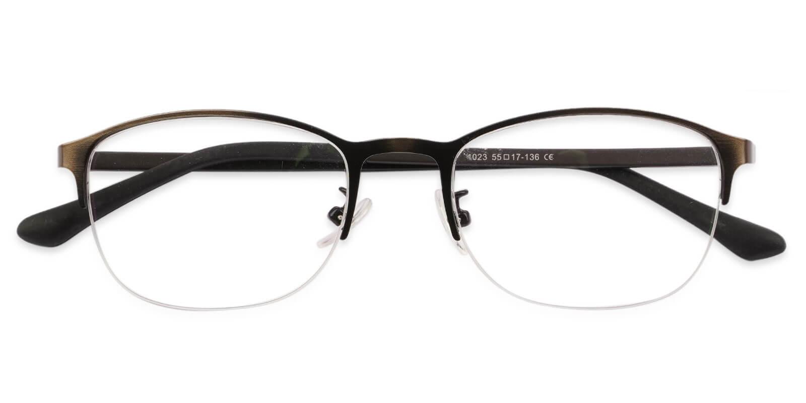 Bailey Gun Metal Eyeglasses , NosePads Frames from ABBE Glasses