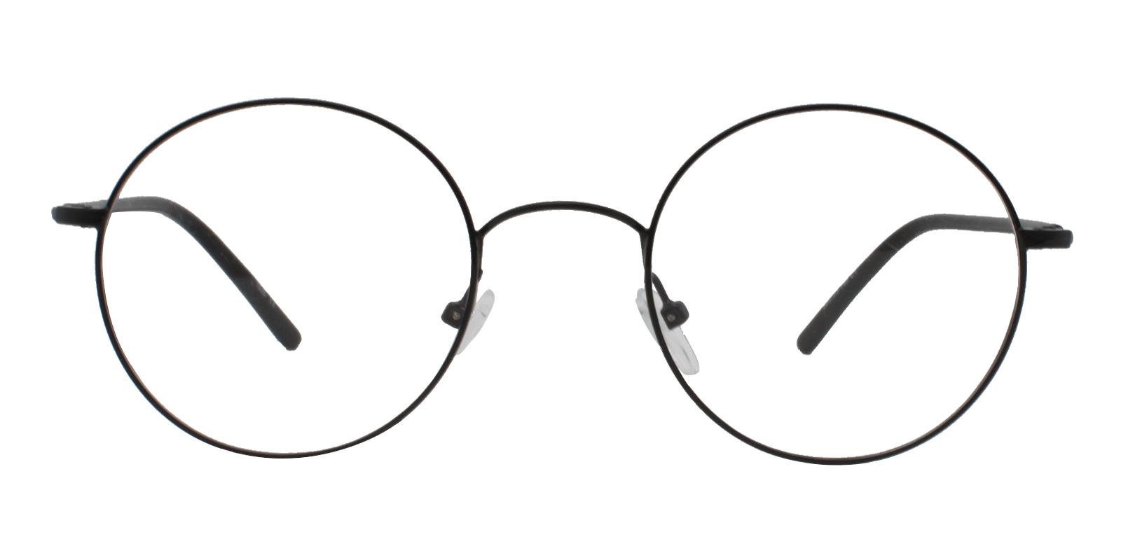 Faith Black Metal Eyeglasses , Lightweight , NosePads Frames from ABBE Glasses