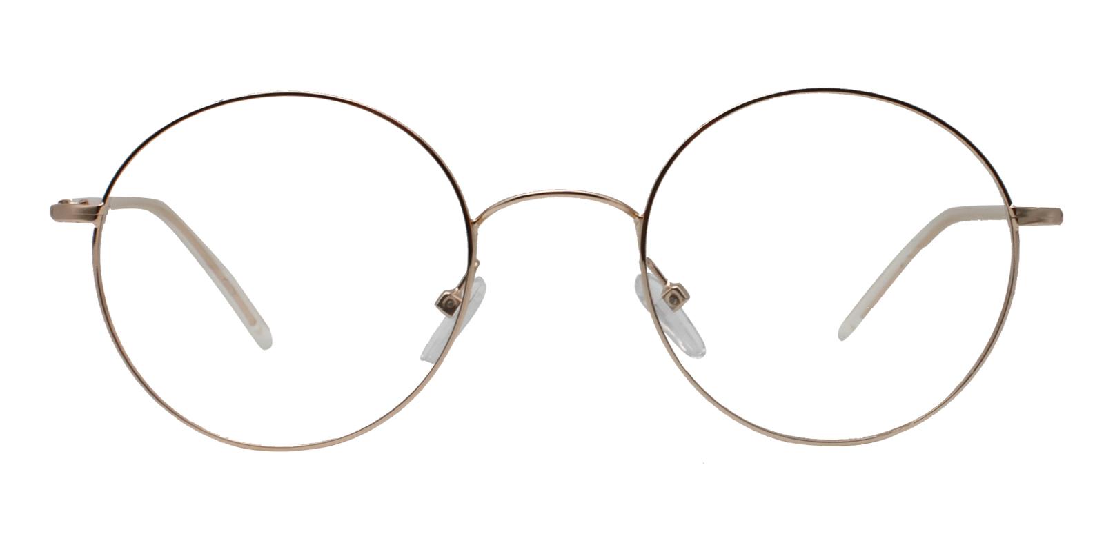 Faith Gold Metal Eyeglasses , Lightweight , NosePads Frames from ABBE Glasses