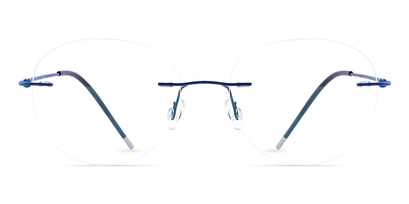 Eritrea Blue Metal Eyeglasses , NosePads Frames from ABBE Glasses