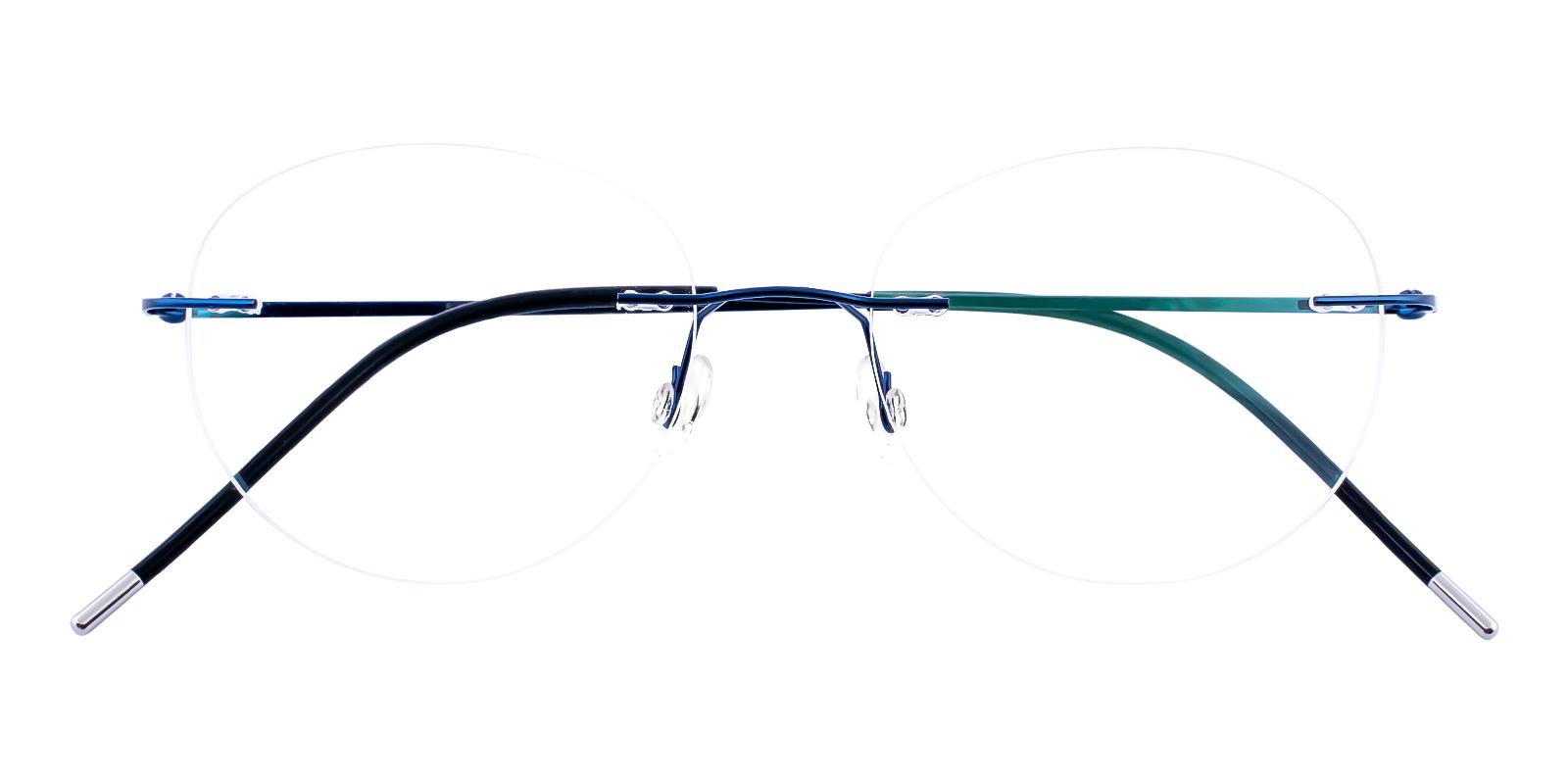 Eritrea Blue Metal Eyeglasses , NosePads Frames from ABBE Glasses