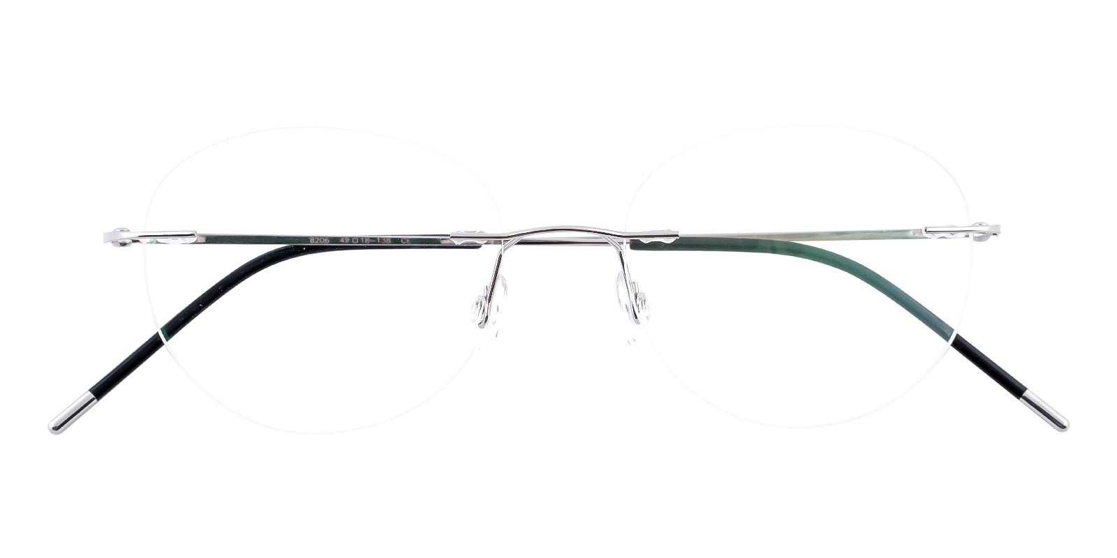 Eritrea Silver Metal Eyeglasses , NosePads Frames from ABBE Glasses