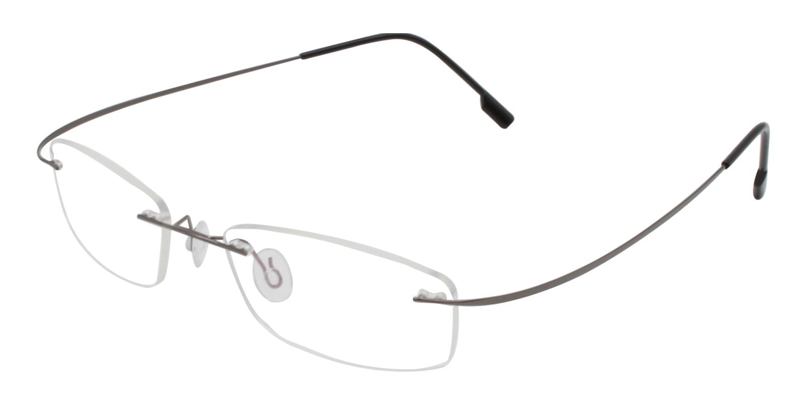 Isabel Gun Metal , Memory Eyeglasses , NosePads Frames from ABBE Glasses