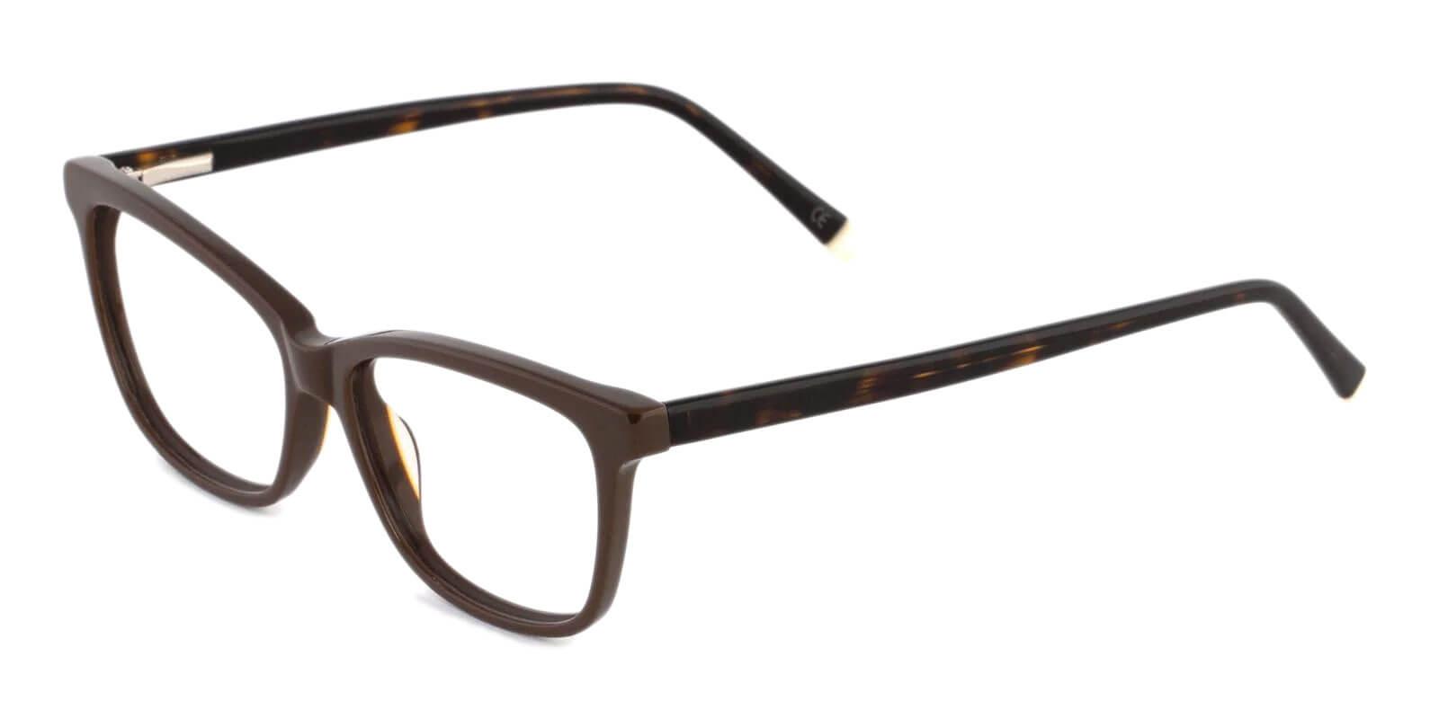 Estonia Brown Acetate SpringHinges , Eyeglasses , UniversalBridgeFit Frames from ABBE Glasses