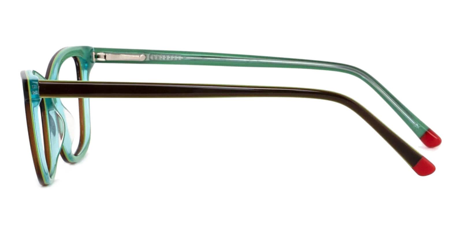 Estonia Green Acetate Eyeglasses , SpringHinges , UniversalBridgeFit Frames from ABBE Glasses