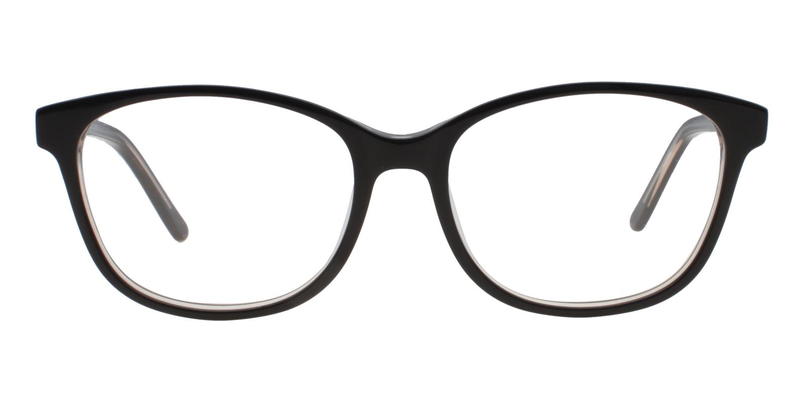 Bolivia Black Acetate Eyeglasses , SpringHinges , UniversalBridgeFit Frames from ABBE Glasses