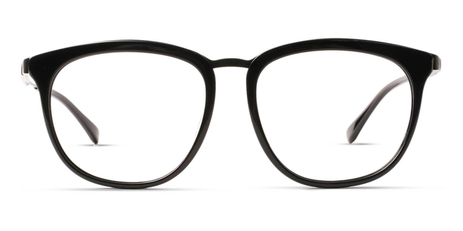 Burundi Black Acetate , Metal Eyeglasses , UniversalBridgeFit Frames from ABBE Glasses