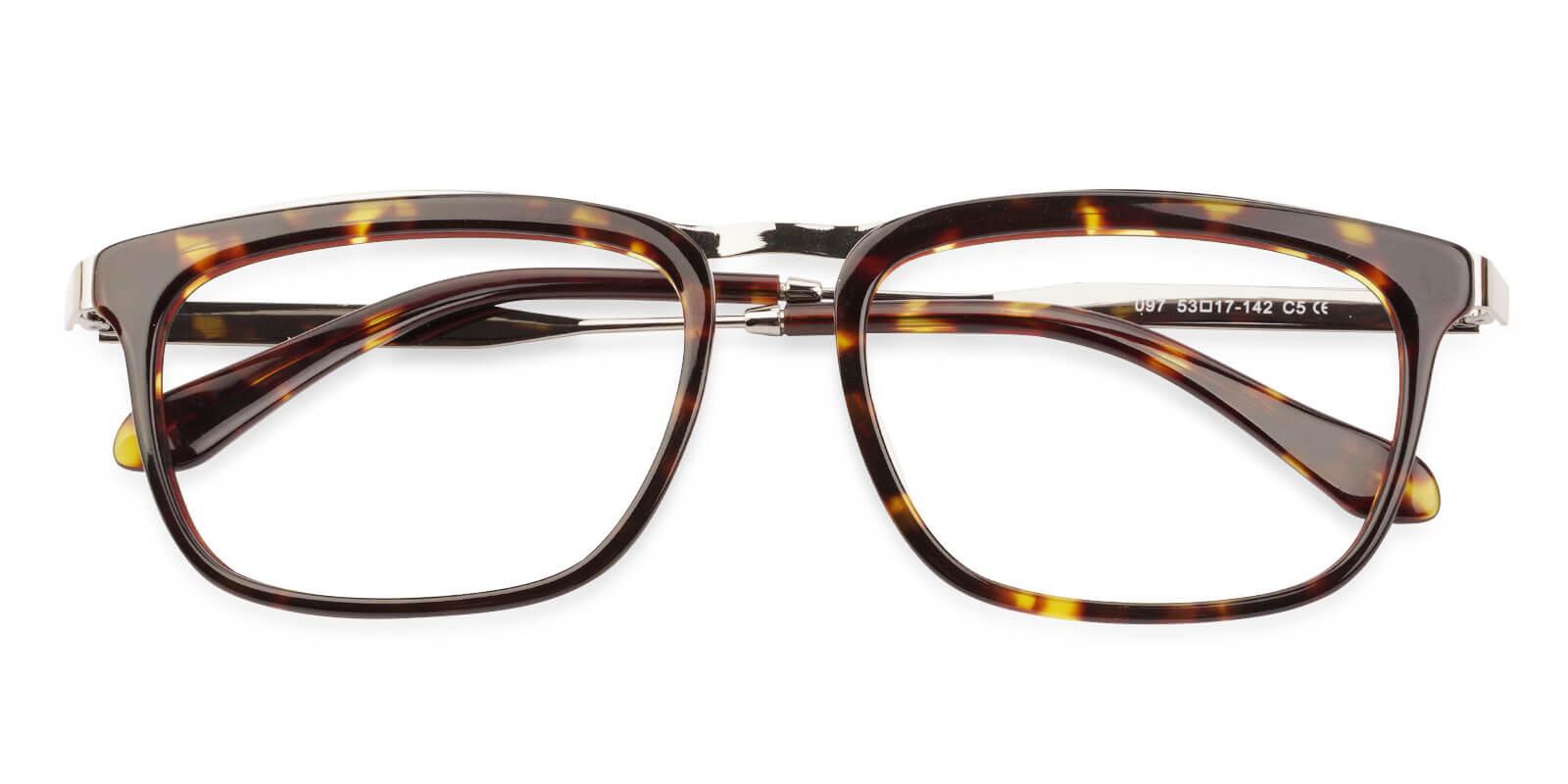 Audrey Tortoise Acetate , Metal Eyeglasses , UniversalBridgeFit Frames from ABBE Glasses