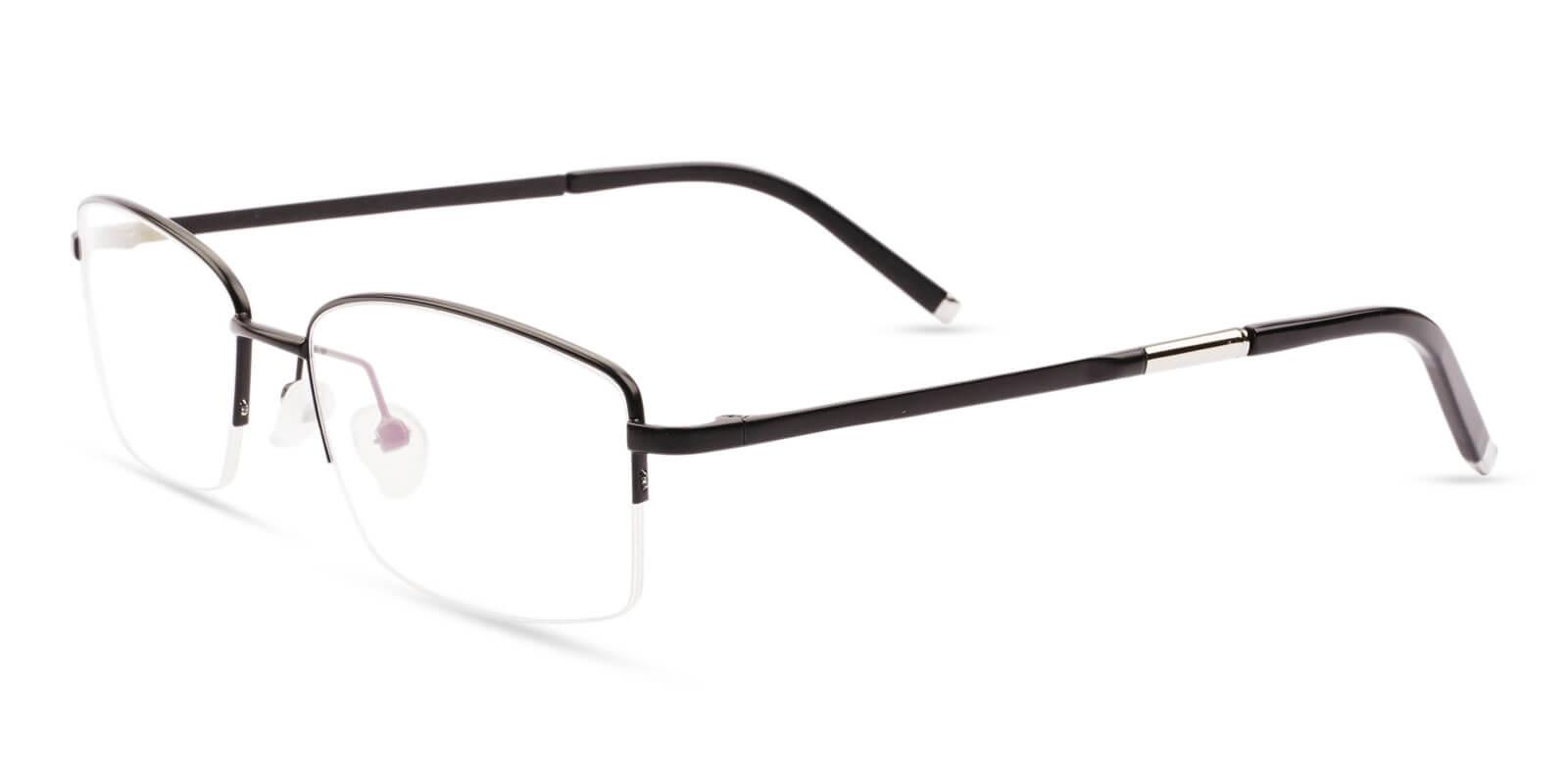 Niger Black Titanium Eyeglasses , NosePads Frames from ABBE Glasses