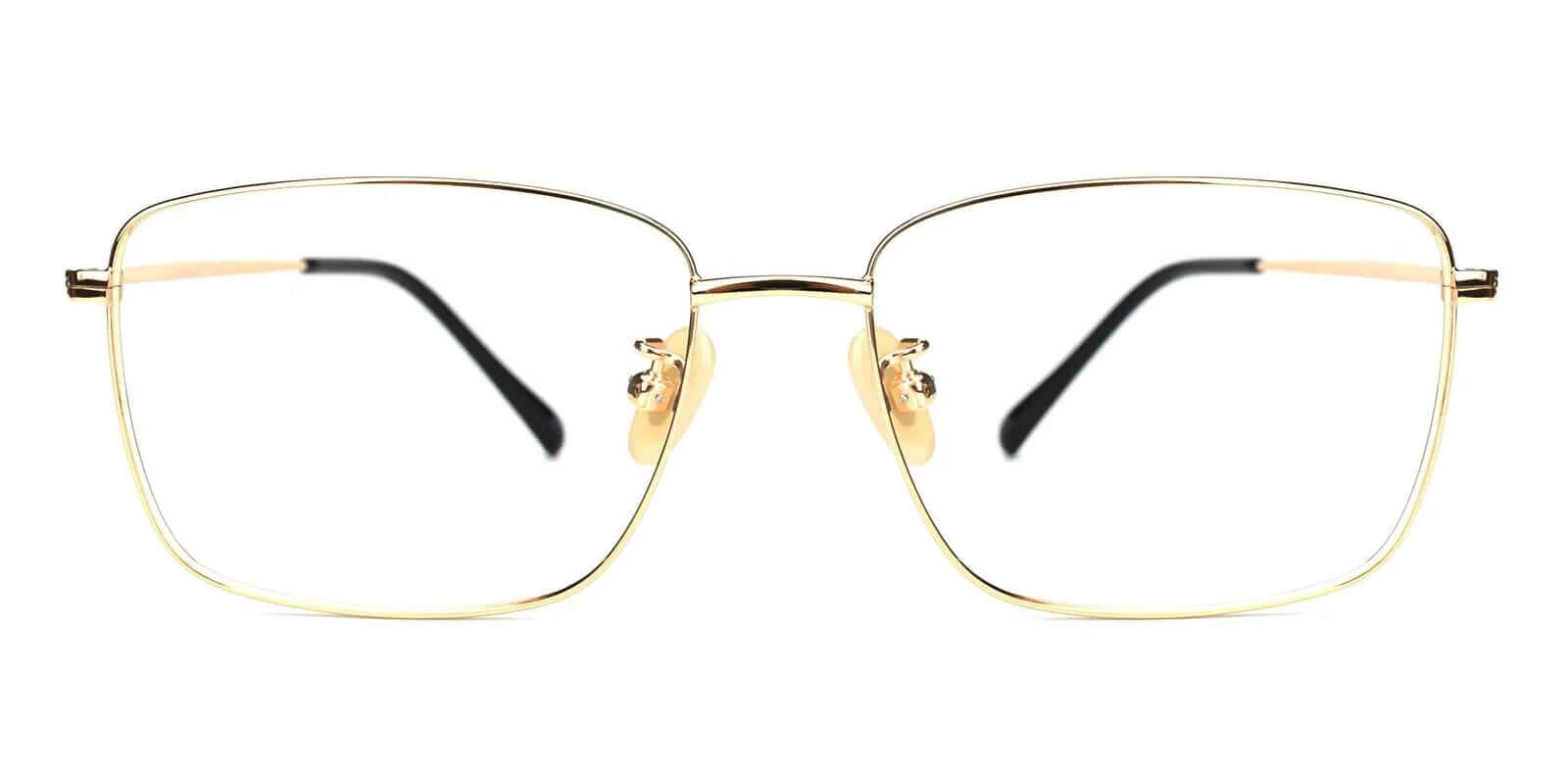 Morocco Gold Titanium Eyeglasses , Lightweight , NosePads Frames from ABBE Glasses