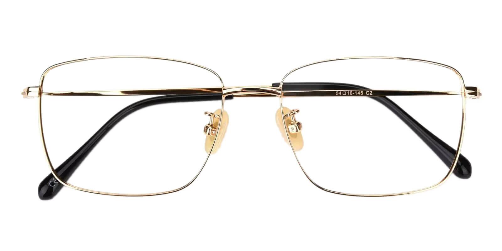 Morocco Gold Titanium Eyeglasses , Lightweight , NosePads Frames from ABBE Glasses
