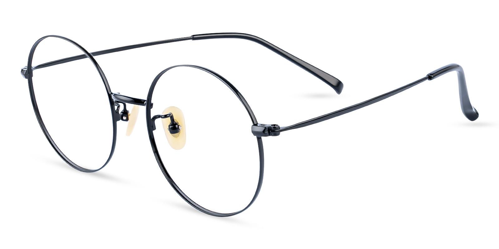 Zoe Black Titanium NosePads , Eyeglasses , Lightweight Frames from ABBE Glasses