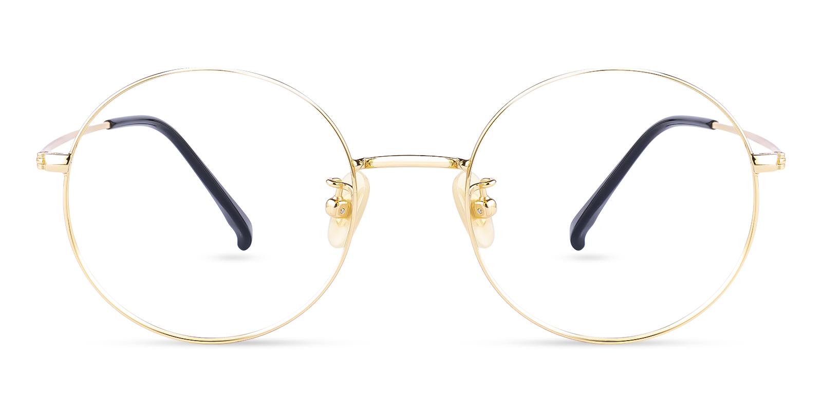 Zoe Gold Titanium NosePads , Eyeglasses , Lightweight Frames from ABBE Glasses