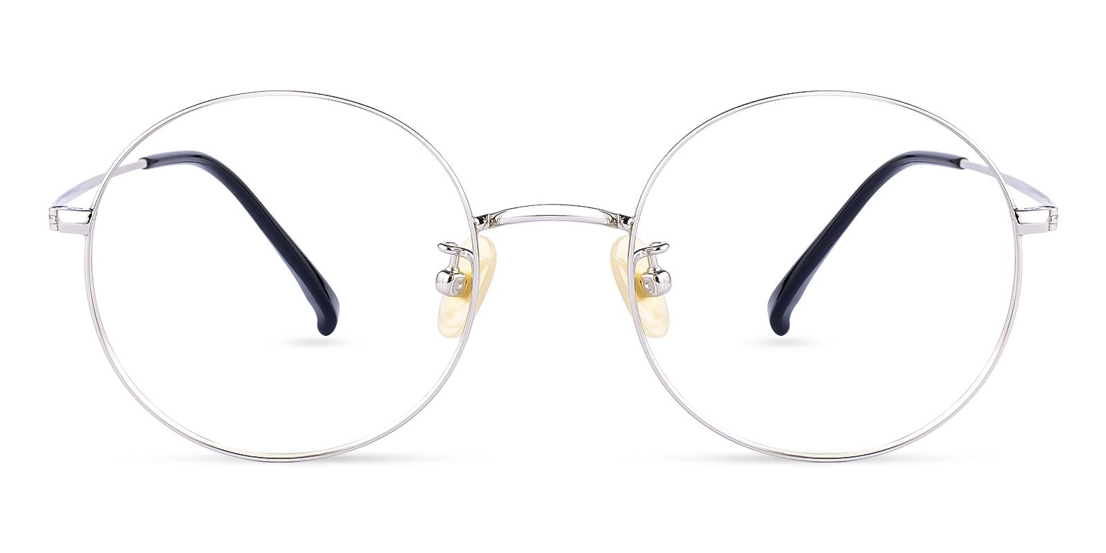 Zoe Silver Titanium Eyeglasses , Lightweight , NosePads Frames from ABBE Glasses