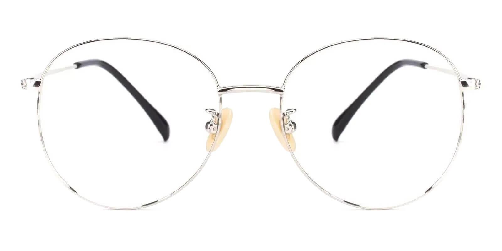 Mongolia Silver Titanium Eyeglasses , Lightweight , NosePads Frames from ABBE Glasses