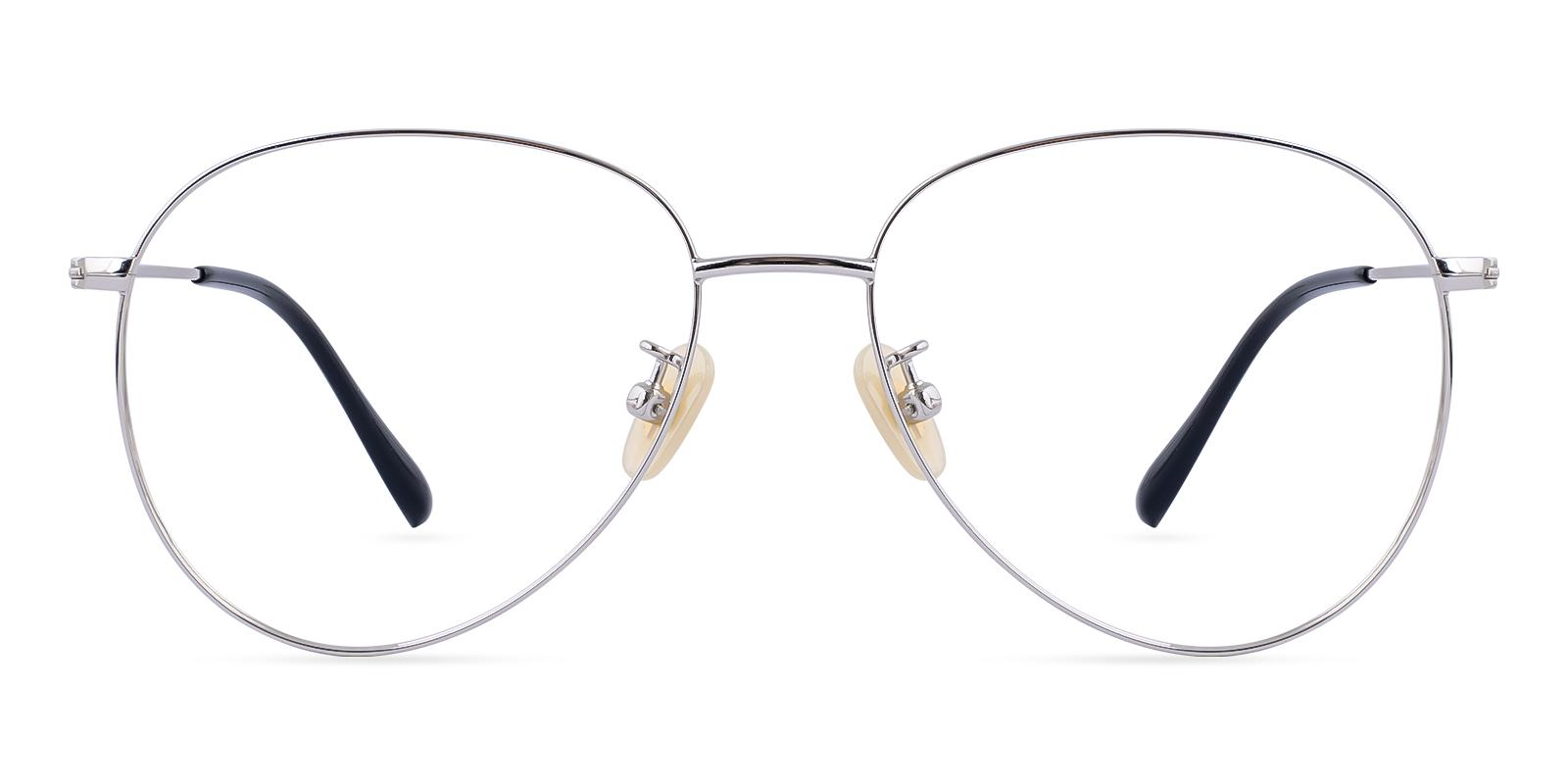 Nepal Silver Titanium Eyeglasses , Lightweight , NosePads Frames from ABBE Glasses