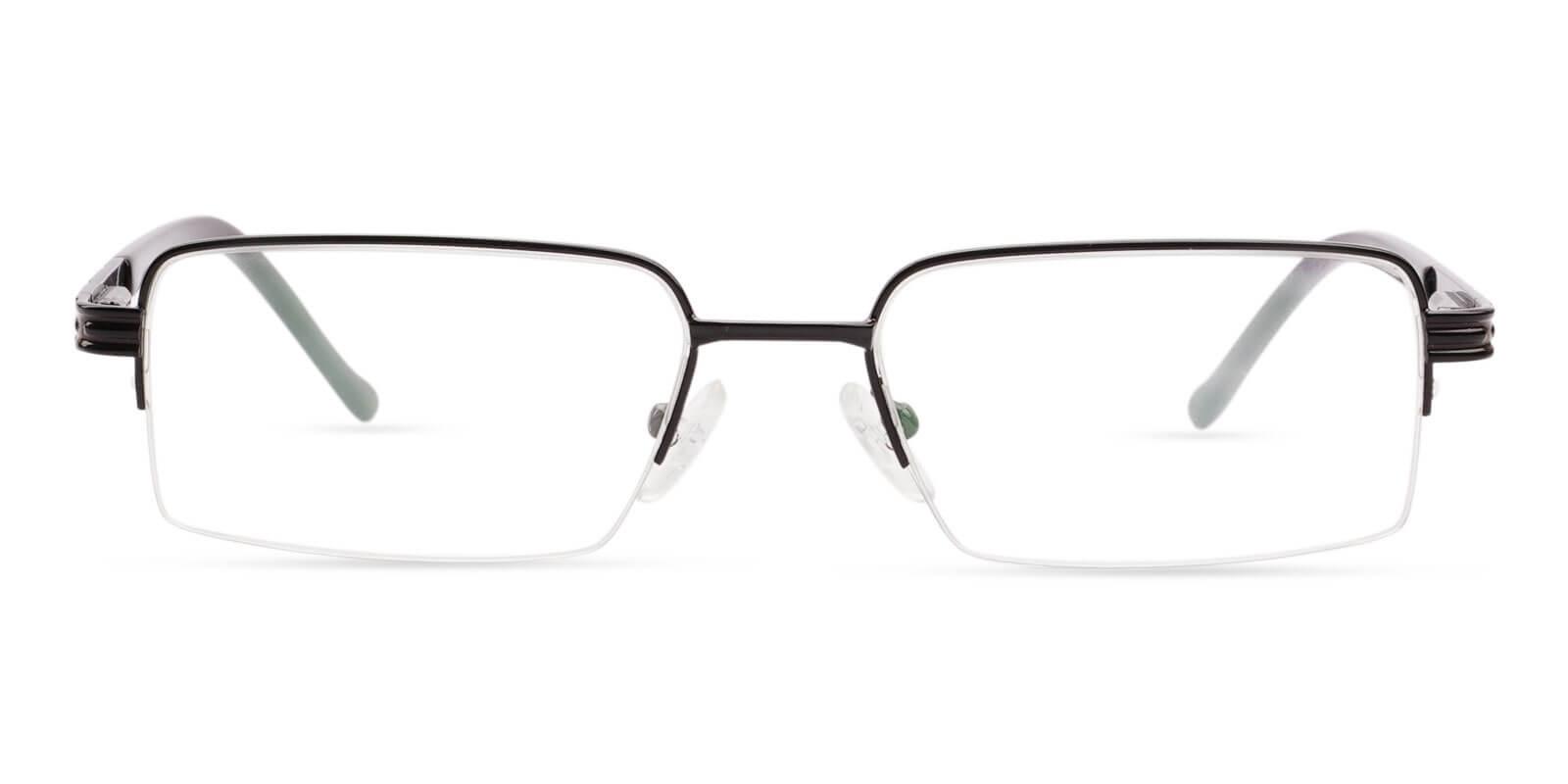 Nicaragua Black Metal Eyeglasses , NosePads , SpringHinges Frames from ABBE Glasses
