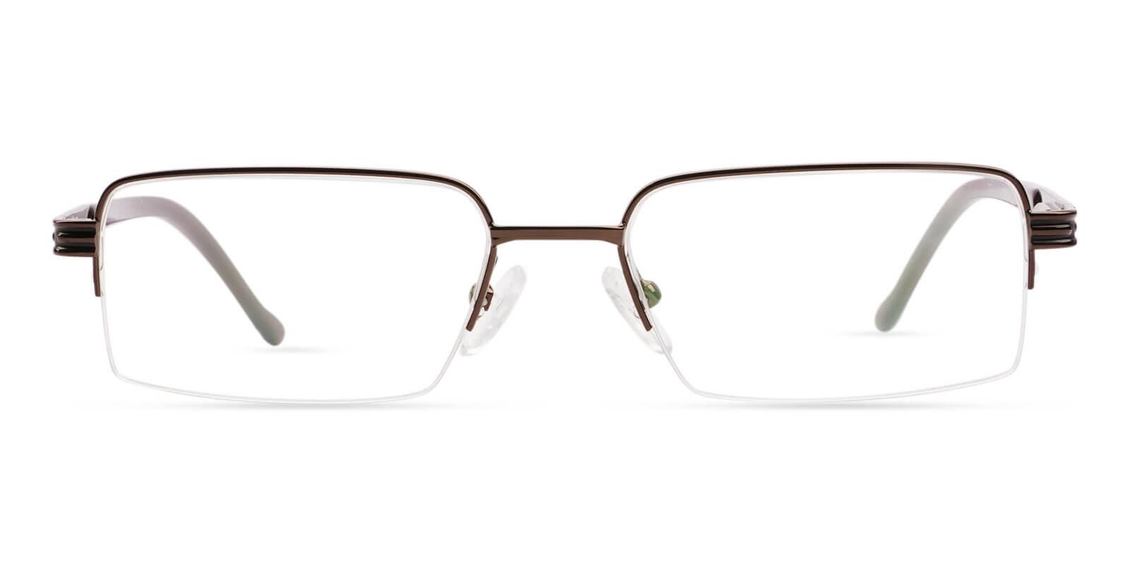 Nicaragua Brown Metal Eyeglasses , SpringHinges , NosePads Frames from ABBE Glasses