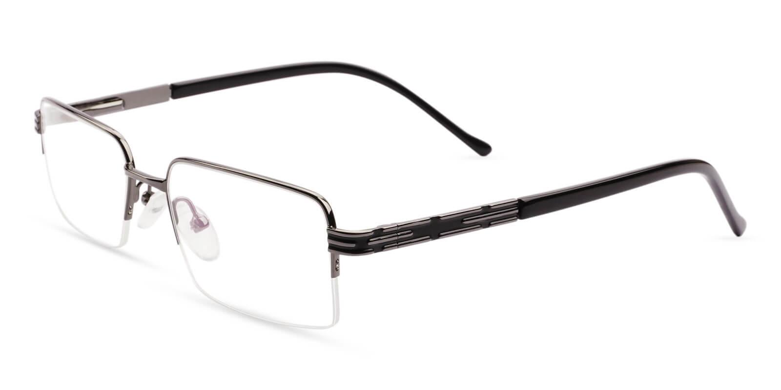 Nicaragua Gun Metal Eyeglasses , SpringHinges , NosePads Frames from ABBE Glasses