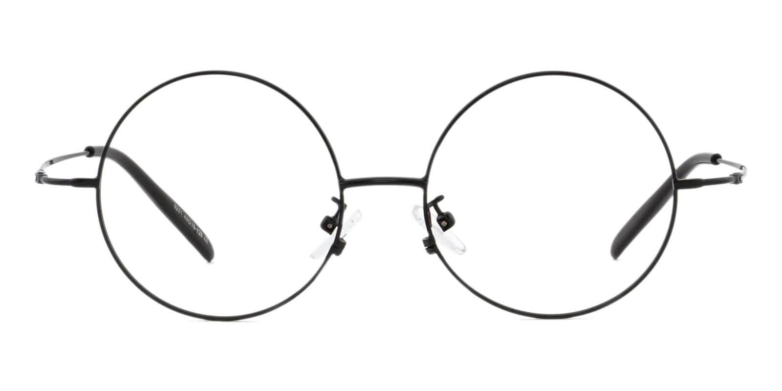 Mali Black Acetate , Metal Eyeglasses , Lightweight , NosePads Frames from ABBE Glasses
