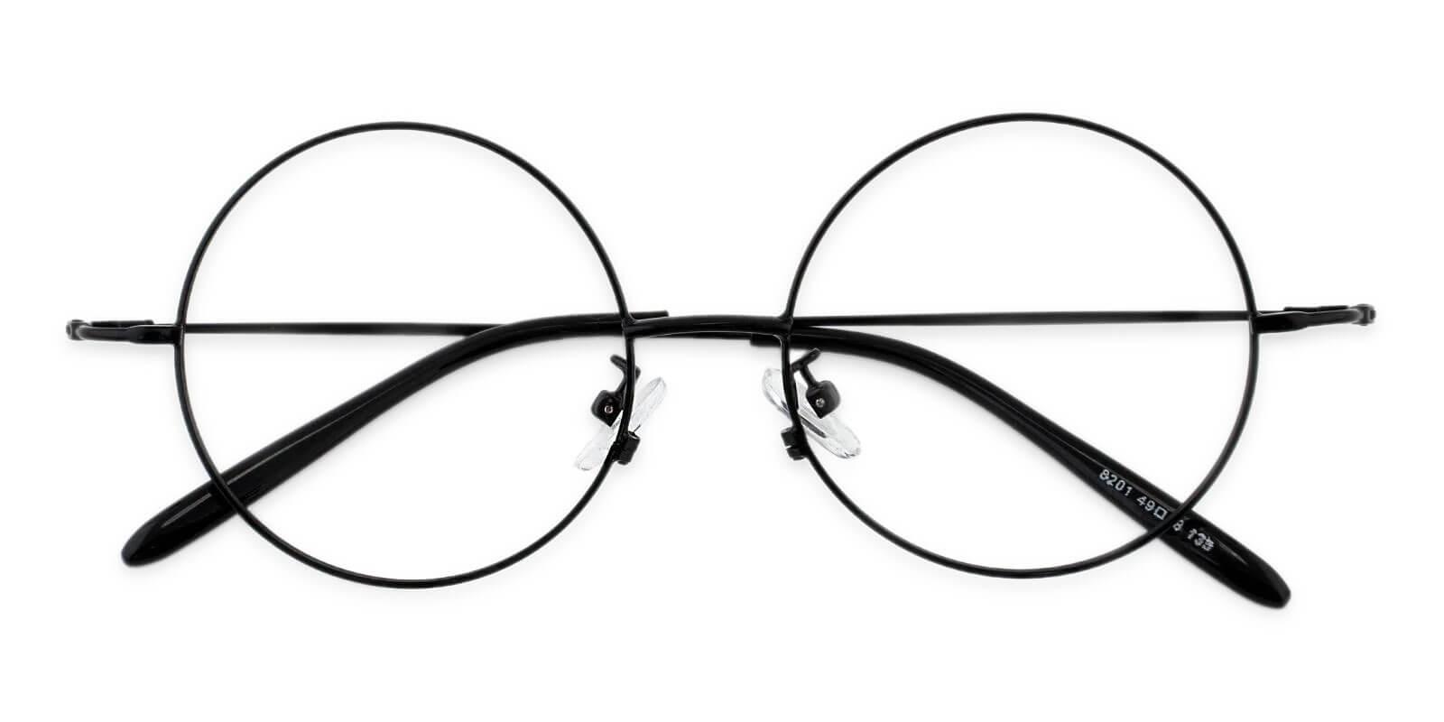 Mali Black Acetate , Metal Eyeglasses , Lightweight , NosePads Frames from ABBE Glasses