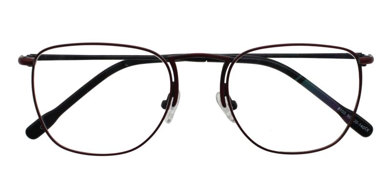 Square Eyeglasses 181225014 Red  Frames from ABBE Glasses