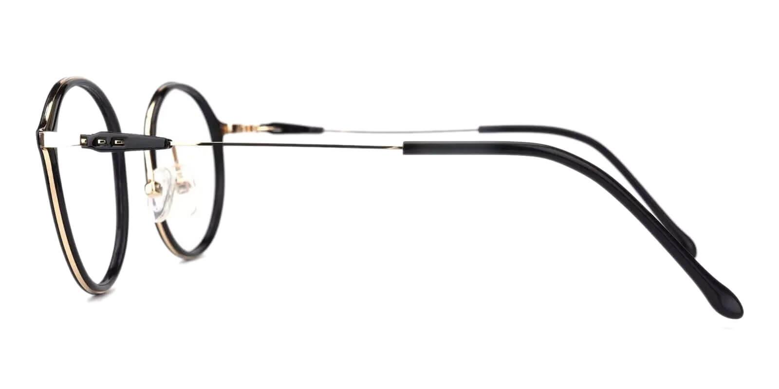 Macau Black Metal , TR Eyeglasses , Lightweight , NosePads Frames from ABBE Glasses