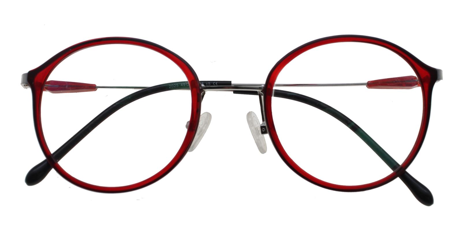 Macau Red Metal , TR Eyeglasses , Lightweight , NosePads Frames from ABBE Glasses