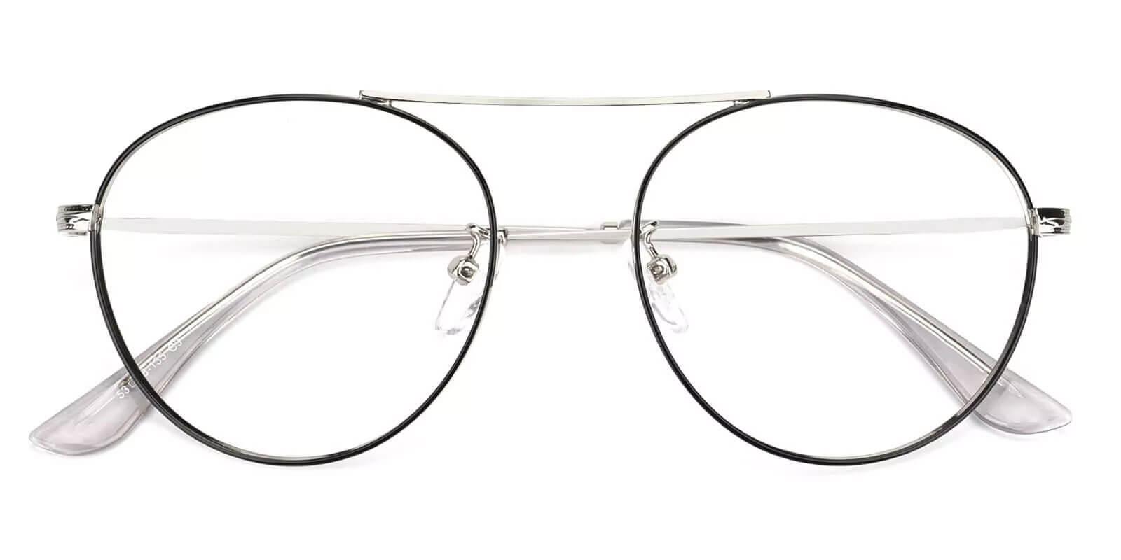 Chloe Silver Metal Eyeglasses , NosePads Frames from ABBE Glasses
