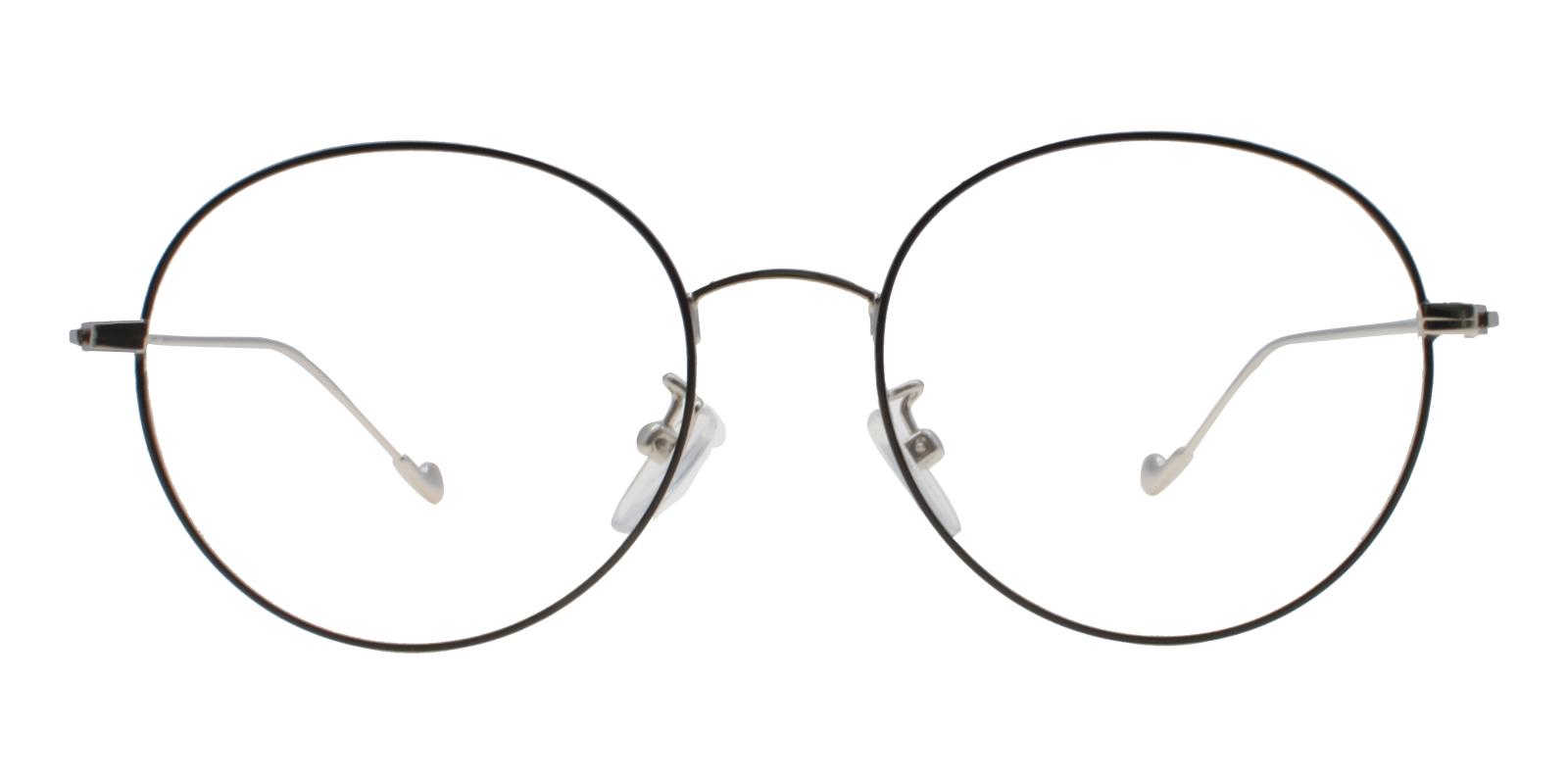 Jamaica Black Metal Eyeglasses , Lightweight , NosePads Frames from ABBE Glasses