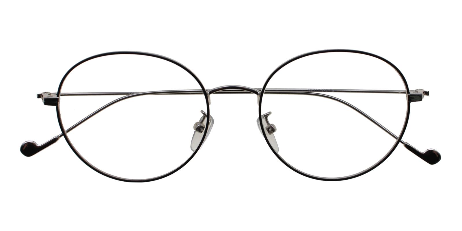 Jamaica Black Metal Eyeglasses , Lightweight , NosePads Frames from ABBE Glasses