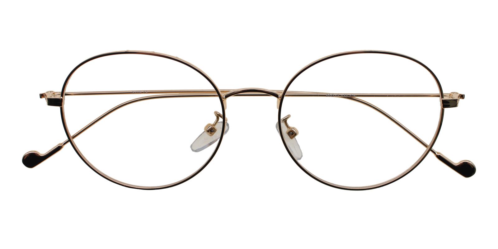 Lightweight Round Frame 181225019 Gold Metal Lightweight , NosePads , Eyeglasses Frames from ABBE Glasses